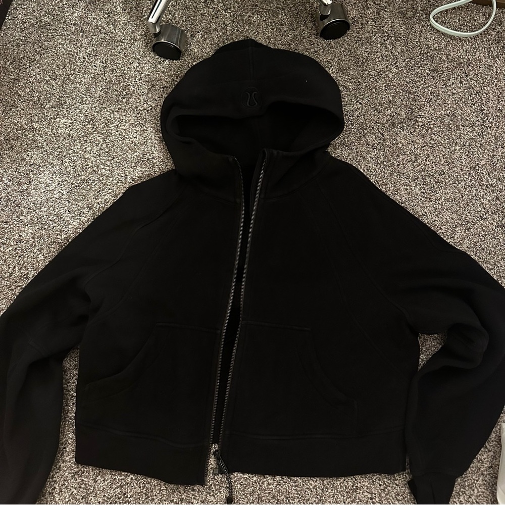 Black Full Zip Lululemon Scuba M/L